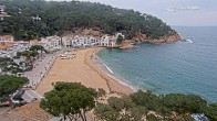 Archiv Foto Webcam Tamariu - Costa Brava - Blick auf den Strand 13:00