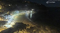 Archived image Webcam Tamariu - Costa Brava - View to the beach 01:00