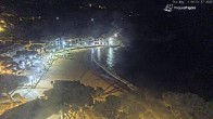 Archived image Webcam Tamariu - Costa Brava - View to the beach 23:00