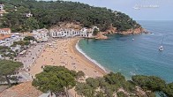 Archived image Webcam Tamariu - Costa Brava - View to the beach 13:00