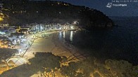 Archiv Foto Webcam Tamariu - Costa Brava - Blick auf den Strand 23:00