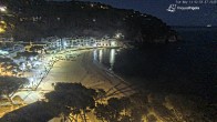 Archiv Foto Webcam Tamariu - Costa Brava - Blick auf den Strand 01:00