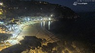 Archiv Foto Webcam Tamariu - Costa Brava - Blick auf den Strand 03:00