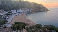 Archiv Foto Webcam Tamariu - Costa Brava - Blick auf den Strand 05:00
