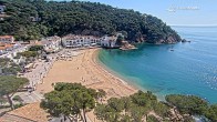 Archiv Foto Webcam Tamariu - Costa Brava - Blick auf den Strand 09:00