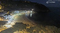 Archiv Foto Webcam Tamariu - Costa Brava - Blick auf den Strand 23:00