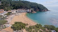 Archiv Foto Webcam Tamariu - Costa Brava - Blick auf den Strand 09:00