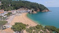 Archiv Foto Webcam Tamariu - Costa Brava - Blick auf den Strand 11:00