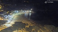 Archived image Webcam Tamariu - Costa Brava - View to the beach 23:00