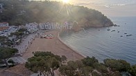 Archiv Foto Webcam Tamariu - Costa Brava - Blick auf den Strand 06:00
