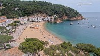 Archiv Foto Webcam Tamariu - Costa Brava - Blick auf den Strand 11:00