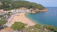 Archiv Foto Webcam Tamariu - Costa Brava - Blick auf den Strand 15:00