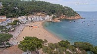 Archiv Foto Webcam Tamariu - Costa Brava - Blick auf den Strand 17:00