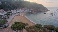 Archiv Foto Webcam Tamariu - Costa Brava - Blick auf den Strand 06:00