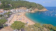 Archiv Foto Webcam Tamariu - Costa Brava - Blick auf den Strand 15:00