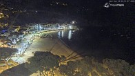 Archived image Webcam Tamariu - Costa Brava - View to the beach 23:00