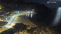 Archived image Webcam Tamariu - Costa Brava - View to the beach 01:00