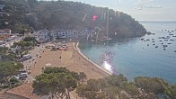 Archived image Webcam Tamariu - Costa Brava - View to the beach 07:00