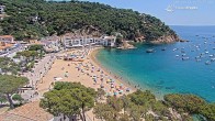 Archived image Webcam Tamariu - Costa Brava - View to the beach 11:00