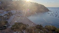 Archiv Foto Webcam Tamariu - Costa Brava - Blick auf den Strand 06:00