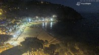 Archiv Foto Webcam Tamariu - Costa Brava - Blick auf den Strand 01:00