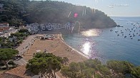 Archiv Foto Webcam Tamariu - Costa Brava - Blick auf den Strand 07:00
