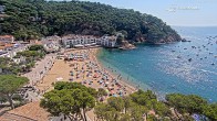 Archiv Foto Webcam Tamariu - Costa Brava - Blick auf den Strand 09:00