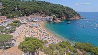 Archiv Foto Webcam Tamariu - Costa Brava - Blick auf den Strand 11:00