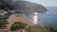 Archiv Foto Webcam Tamariu - Costa Brava - Blick auf den Strand 07:00