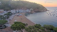 Archived image Webcam Tamariu - Costa Brava - View to the beach 05:00