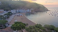 Archived image Webcam Tamariu - Costa Brava - View to the beach 06:00