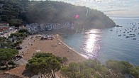 Archived image Webcam Tamariu - Costa Brava - View to the beach 07:00