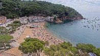 Archived image Webcam Tamariu - Costa Brava - View to the beach 09:00