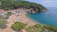 Archived image Webcam Tamariu - Costa Brava - View to the beach 11:00