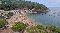 Archived image Webcam Tamariu - Costa Brava - View to the beach 15:00
