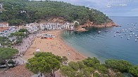 Archived image Webcam Tamariu - Costa Brava - View to the beach 19:00