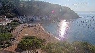 Archiv Foto Webcam Tamariu - Costa Brava - Blick auf den Strand 07:00