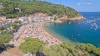 Archiv Foto Webcam Tamariu - Costa Brava - Blick auf den Strand 15:00