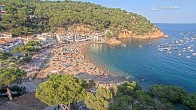 Archiv Foto Webcam Tamariu - Costa Brava - Blick auf den Strand 17:00