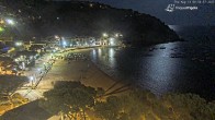 Archiv Foto Webcam Tamariu - Costa Brava - Blick auf den Strand 23:00