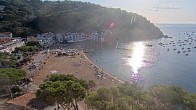 Archived image Webcam Tamariu - Costa Brava - View to the beach 07:00