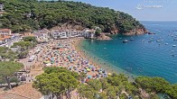 Archived image Webcam Tamariu - Costa Brava - View to the beach 11:00