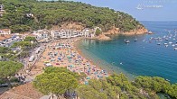 Archived image Webcam Tamariu - Costa Brava - View to the beach 15:00