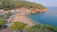 Archived image Webcam Tamariu - Costa Brava - View to the beach 17:00