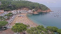 Archived image Webcam Tamariu - Costa Brava - View to the beach 19:00