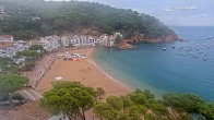 Archiv Foto Webcam Tamariu - Costa Brava - Blick auf den Strand 06:00