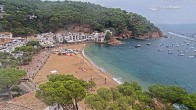 Archiv Foto Webcam Tamariu - Costa Brava - Blick auf den Strand 11:00