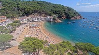 Archiv Foto Webcam Tamariu - Costa Brava - Blick auf den Strand 11:00