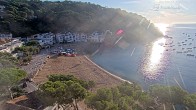 Archiv Foto Webcam Tamariu - Costa Brava - Blick auf den Strand 07:00