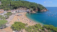 Archiv Foto Webcam Tamariu - Costa Brava - Blick auf den Strand 11:00